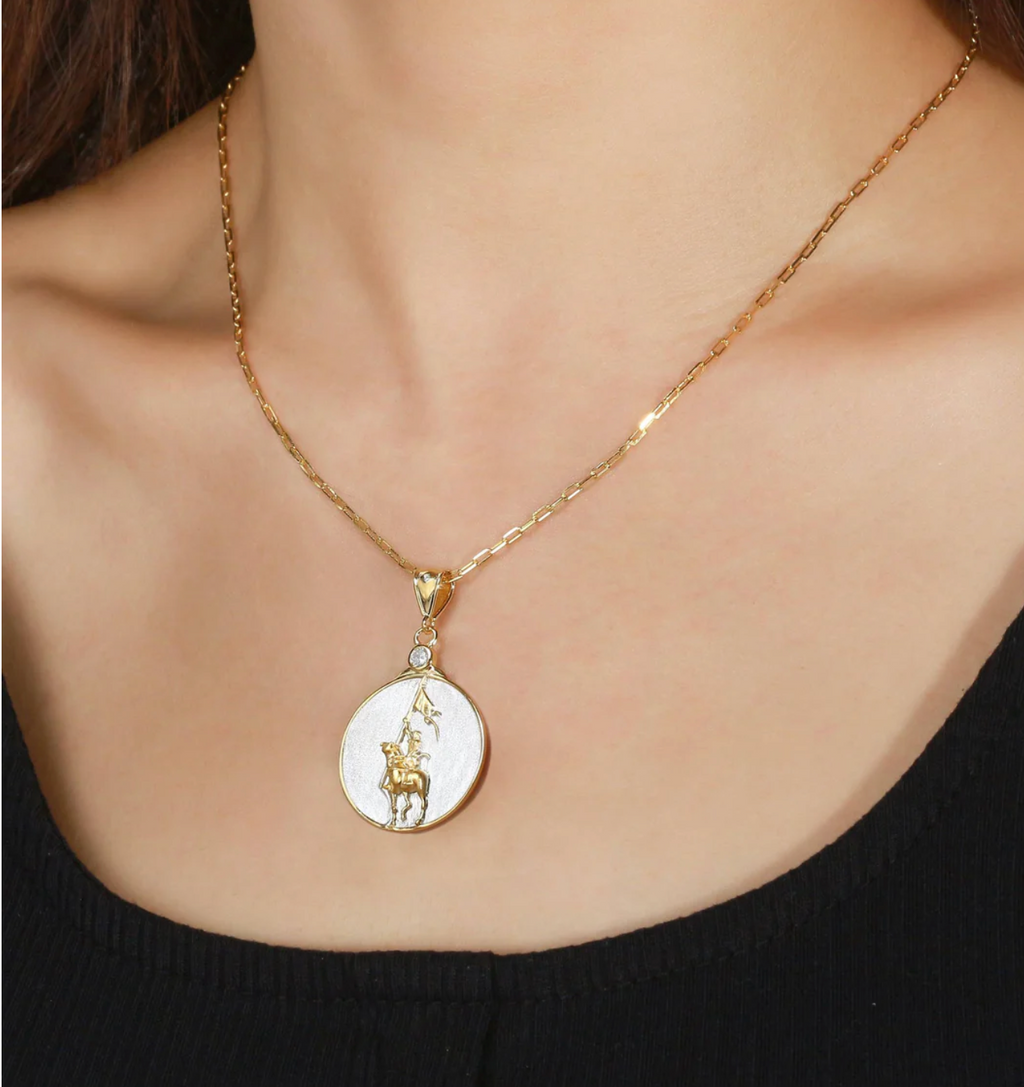 Saints & Saviors* Joan of Arc Faith Pendant Necklace