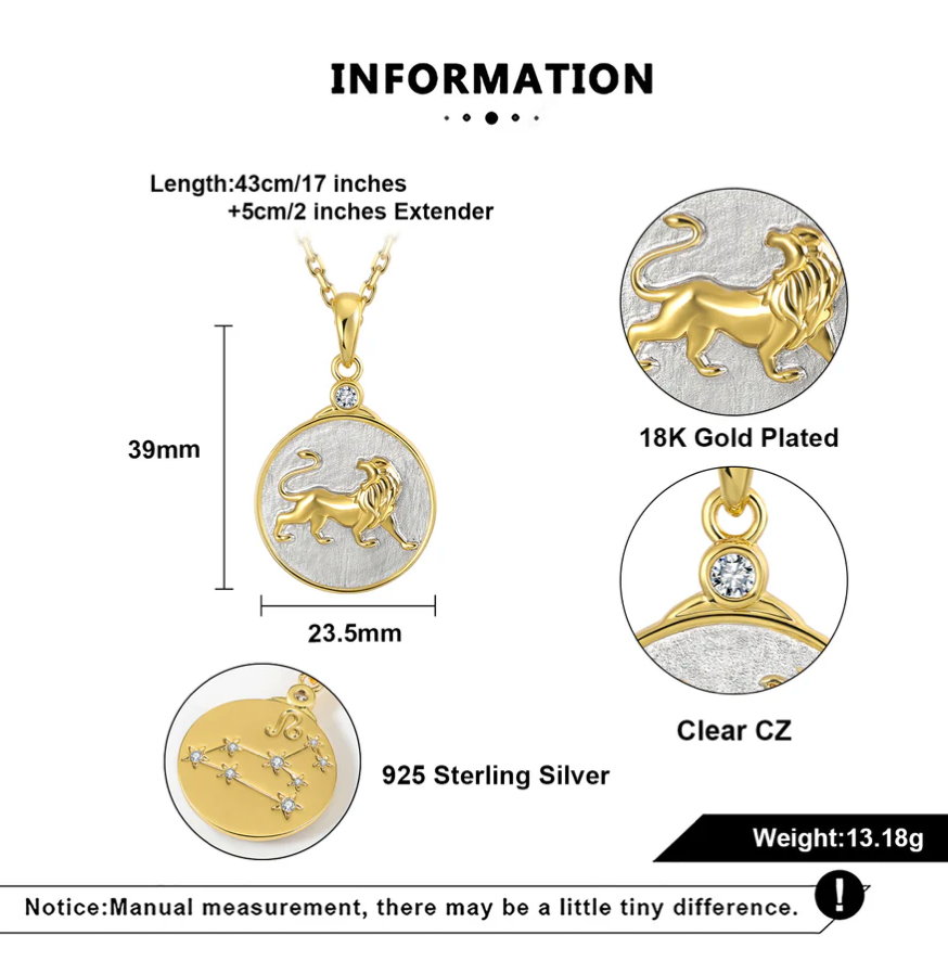 Wild Zodiac Leo Necklace