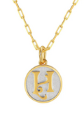 Dainty Fancy Initial Pendant Necklace H