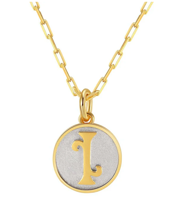 Dainty Fancy Initial Pendant Necklace I