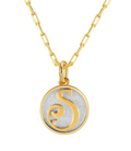 Dainty Fancy Initial Pendant Necklace S