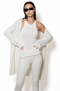 Universal classic cardigan in silk/ linen
