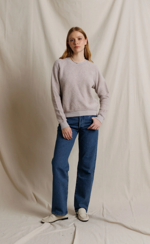 Ziggy Long Sleeve Shrunken Crewneck