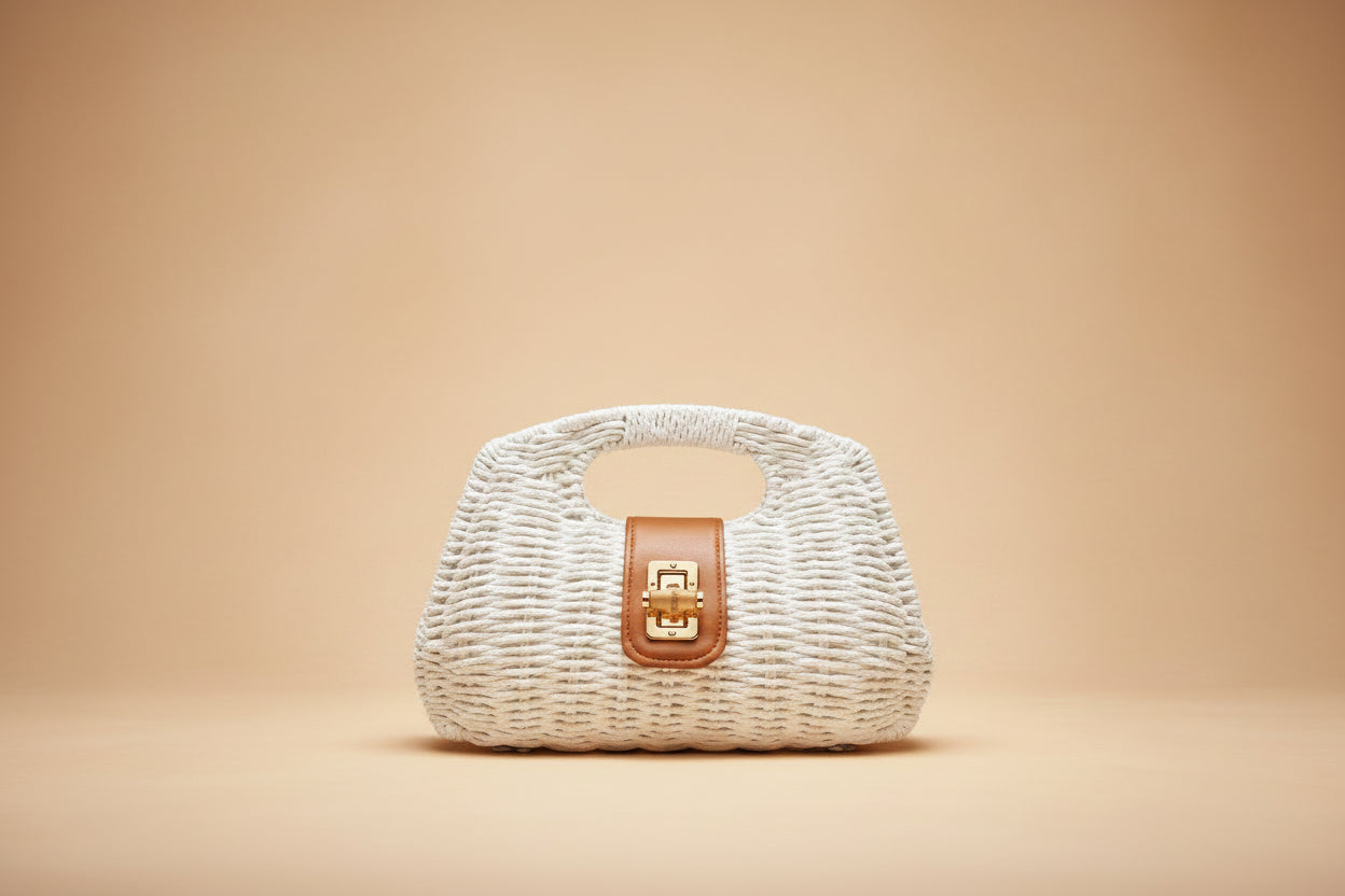 Natural Bamboo Clutch
