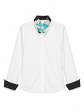 White Oxford Shirt  SILK -TIFFANY & CO. Blue