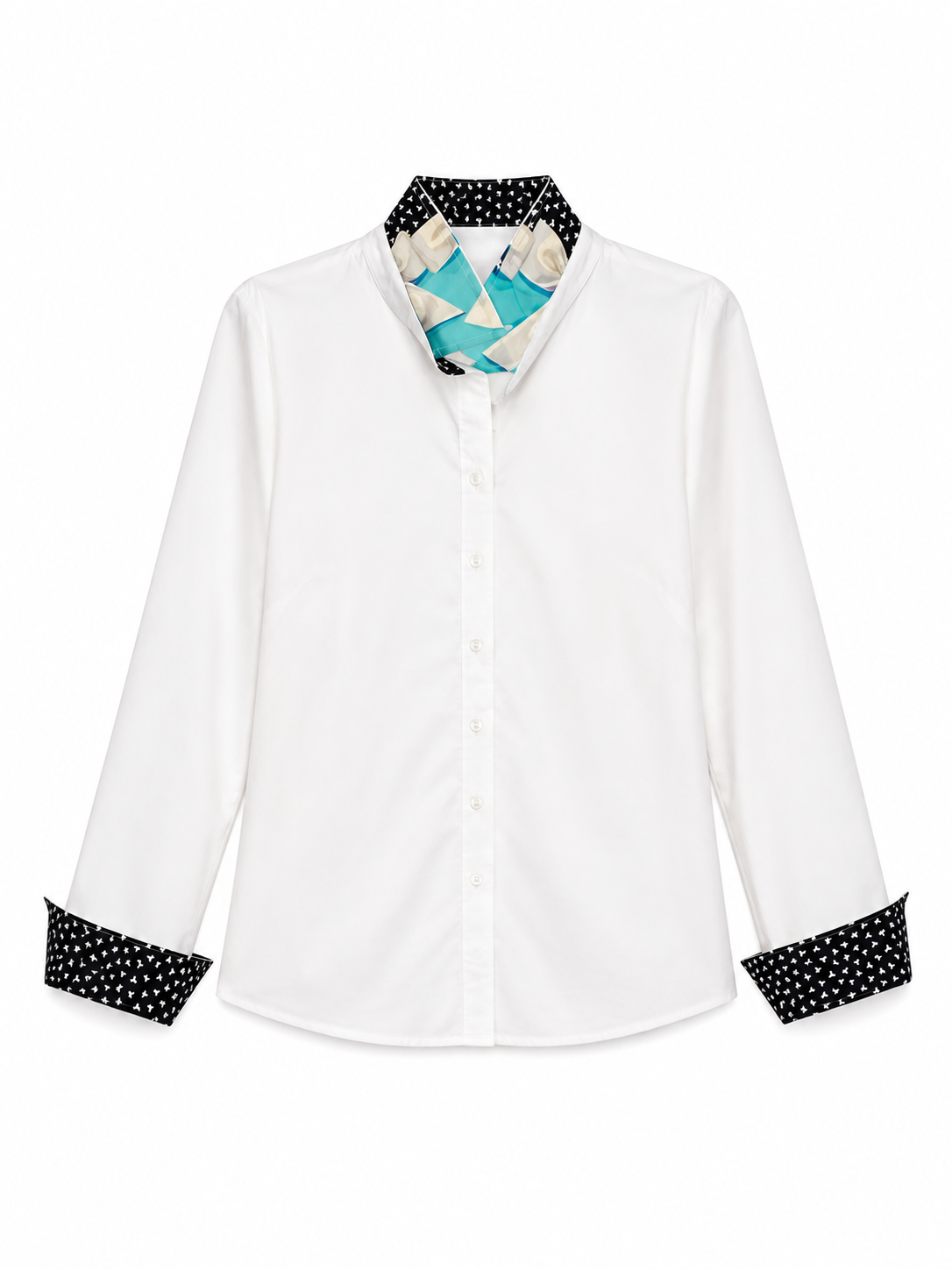 White Oxford Shirt  SILK -TIFFANY & CO. Blue